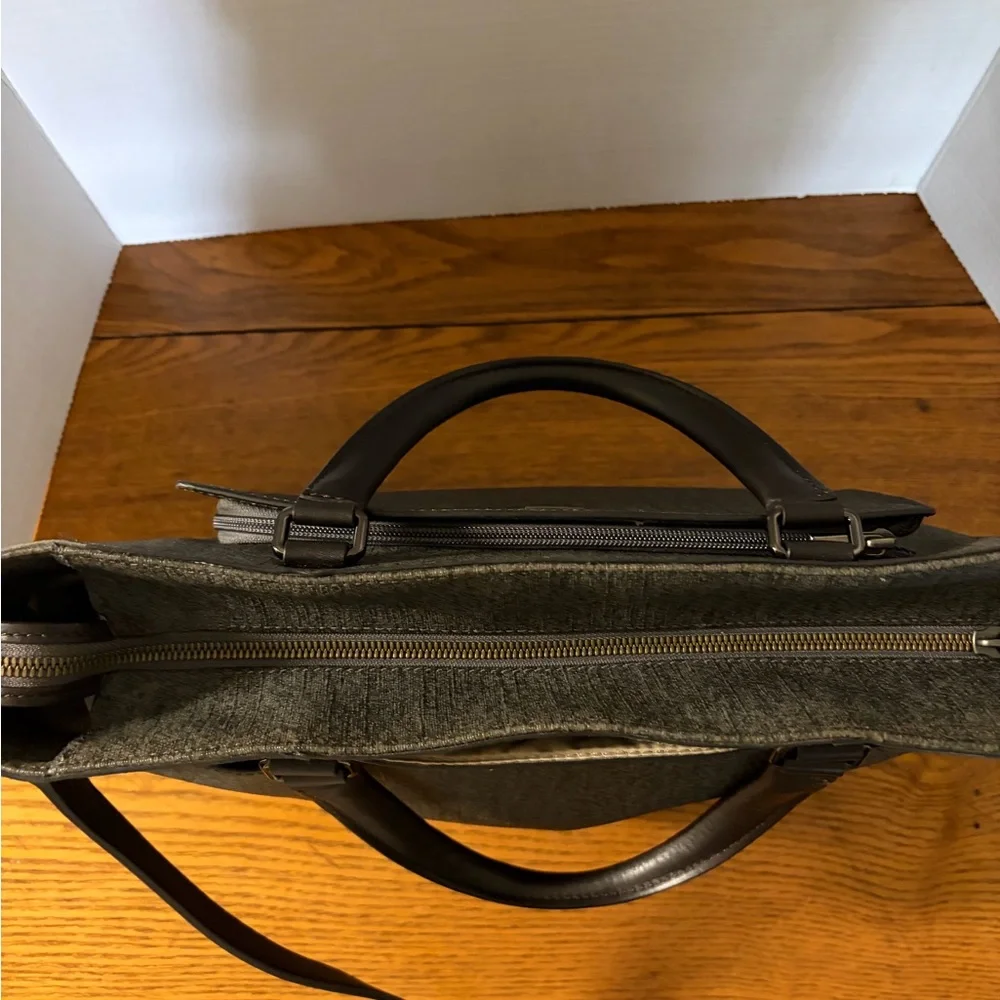 Tumi Charcoal and Black Sinclair Camila Laptop Bag